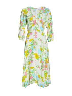 Faithfull the Brand Maud Midi Dress colorful Ilona floral NWT Size S